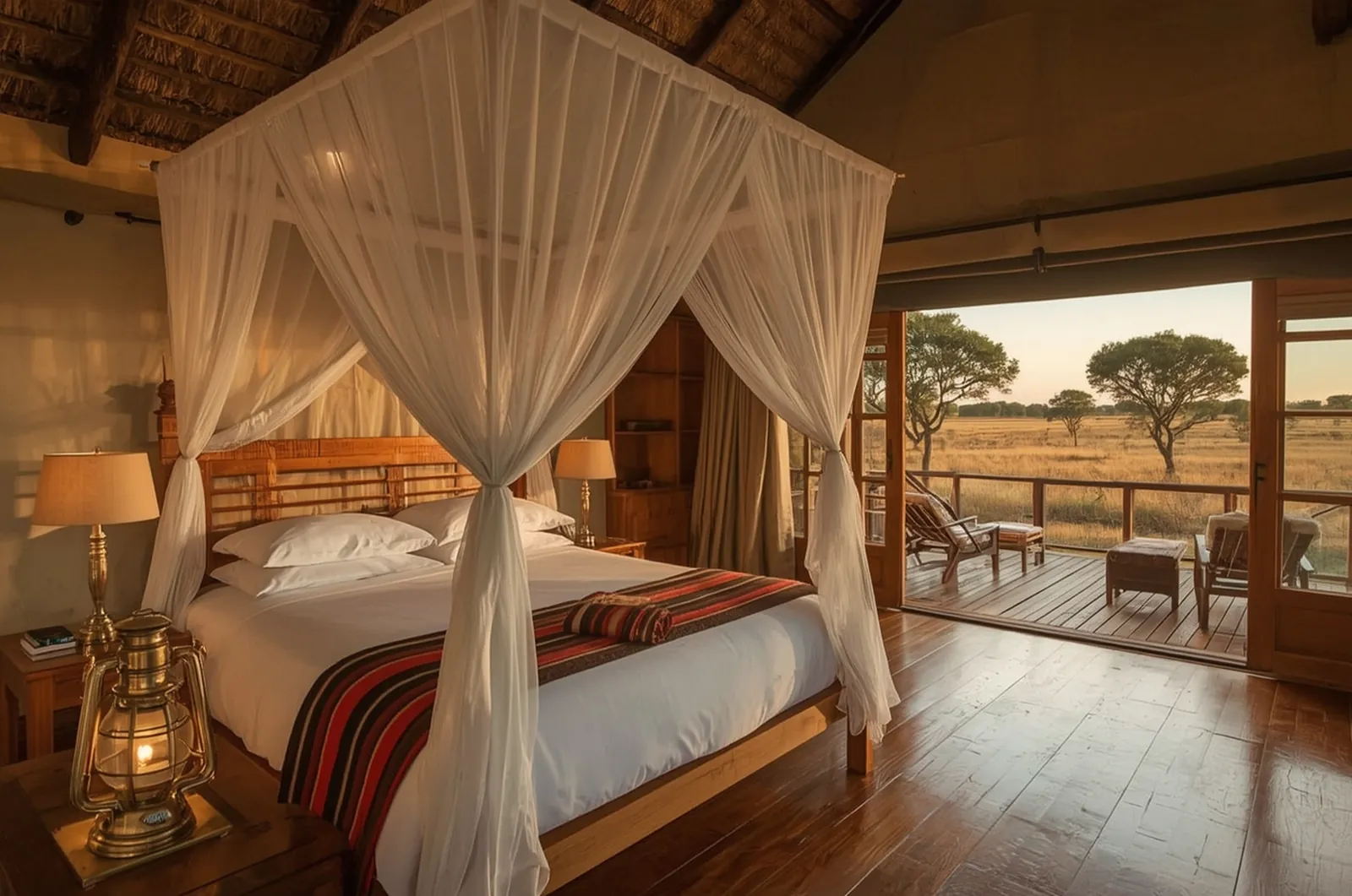 Suite with king bed and view